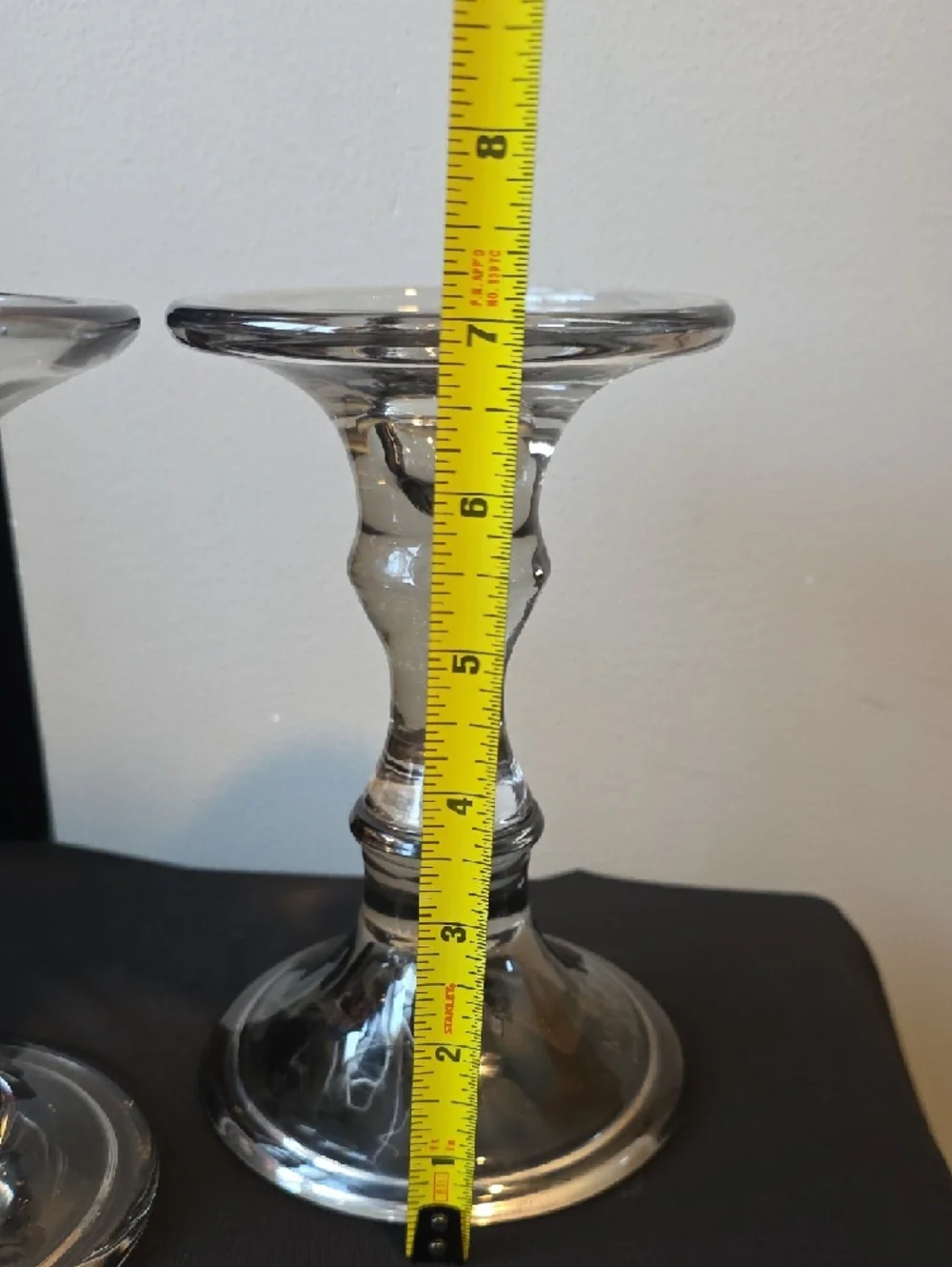 Mikasa Smokey Glass Candle Holders - Pair